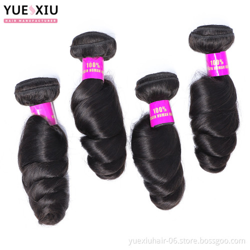 YueXiu Brazilian Human Hair Weave Most Expensive Remy Hair 100% Full Cuticle Align Hair